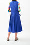 TAFFETA PLEATED MIDI DRESS