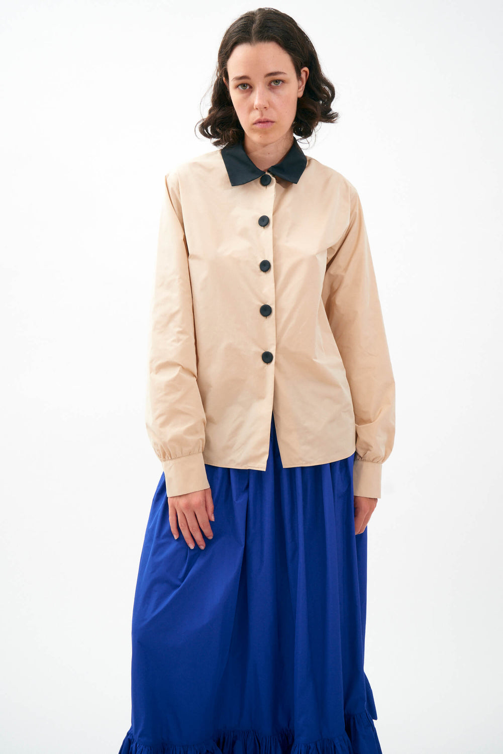 TAFFETA BICOLOR SHIRT