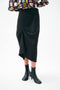 COMBED FLANNEL DRAPED SKIRT