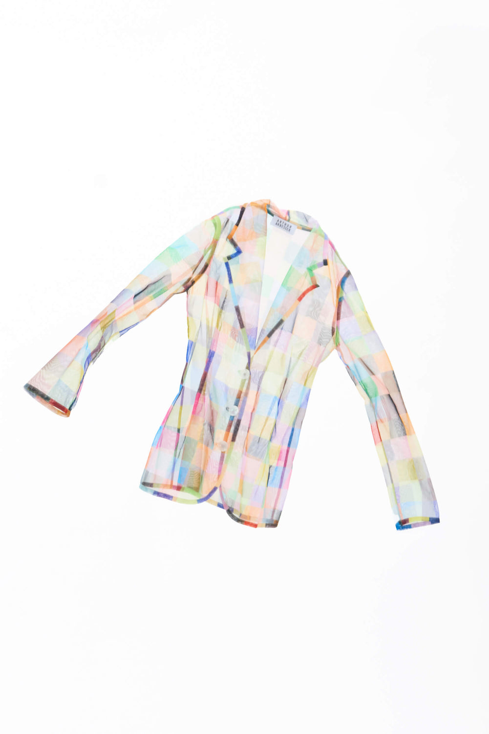 PRINTED TULLE BLAZER