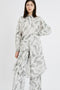 PRINTED MAXI SHIRT-DRESS