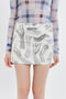 PRINTED MINI SKIRT