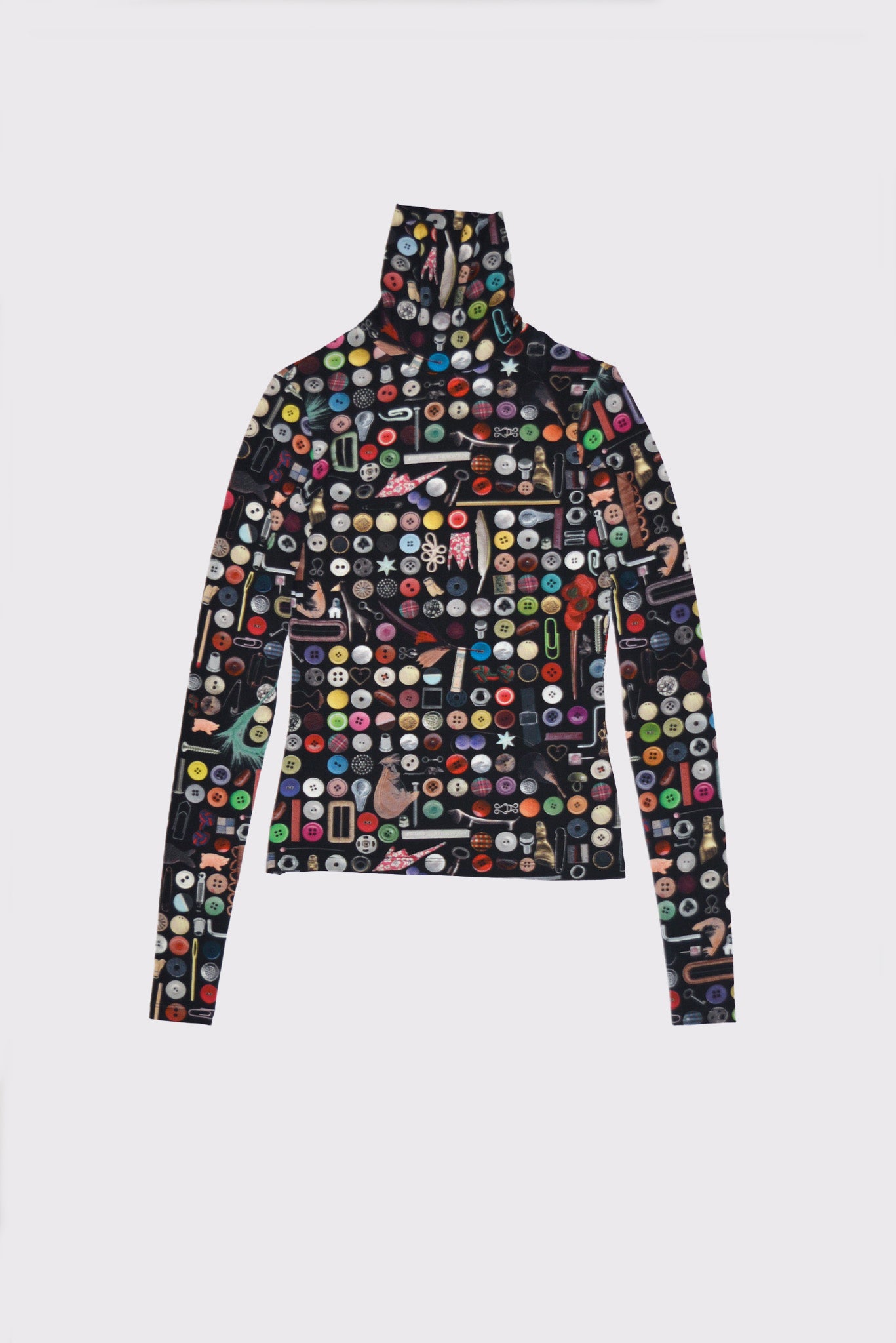 PRINTED TURTLENECK