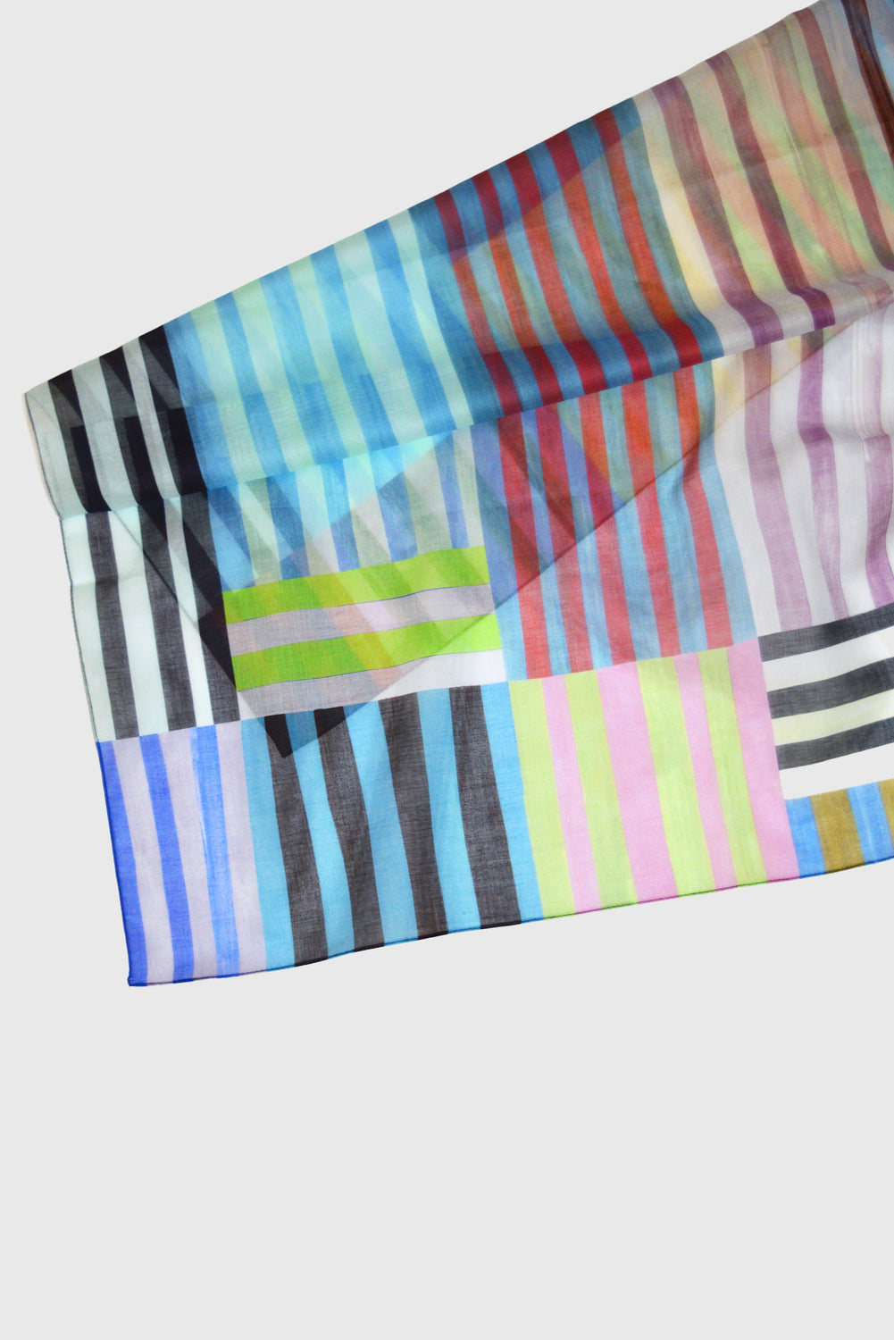 STRIPED LARGE FOULARD